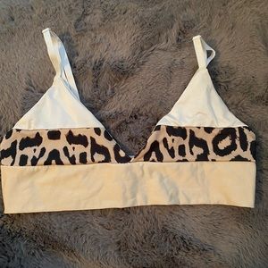 PrettyLittleThing Cheetah Bikini Top
